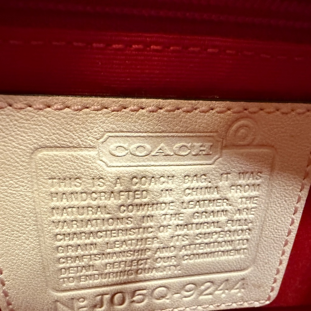 Limited Edition COACH Poppy For Peace Gallery Tote - Picture 8 of 9